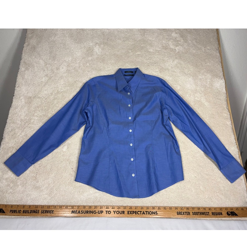 Eddie Bauer Button Down Shirt Wrinkle Resistant Size L | Classic Preppy Workwear